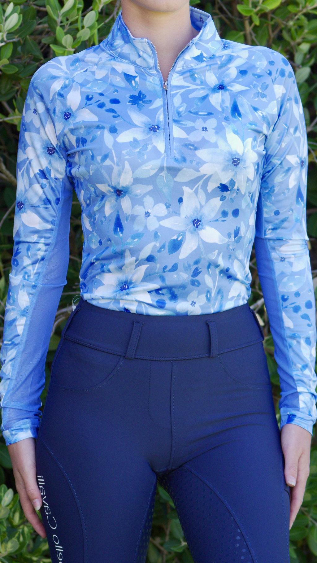 PRE-ORDER (3-4 weeks) | Bluebell Bloom Equestrian UV Riding Shirt – Breathable & Sun Protective | Bello Cavalli