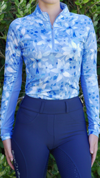 PRE-ORDER (3-4 weeks) | Bluebell Bloom Equestrian UV Riding Shirt – Breathable & Sun Protective | Bello Cavalli