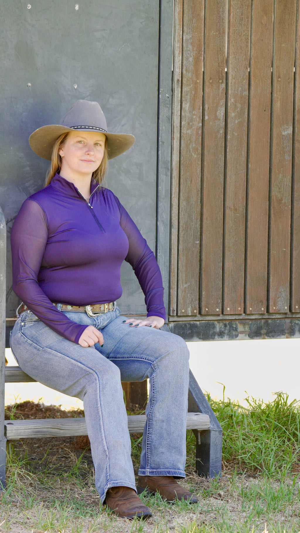 Twighlight Mesh Equestrian UV Riding Shirt – Breathable & Sun Protective | Bello Cavalli