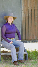 Twighlight Mesh Equestrian UV Riding Shirt – Breathable & Sun Protective | Bello Cavalli