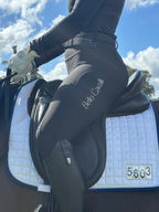 Black Equestrian Hybrid Breeches – Stretch & Silicone Grip | Bello Cavalli