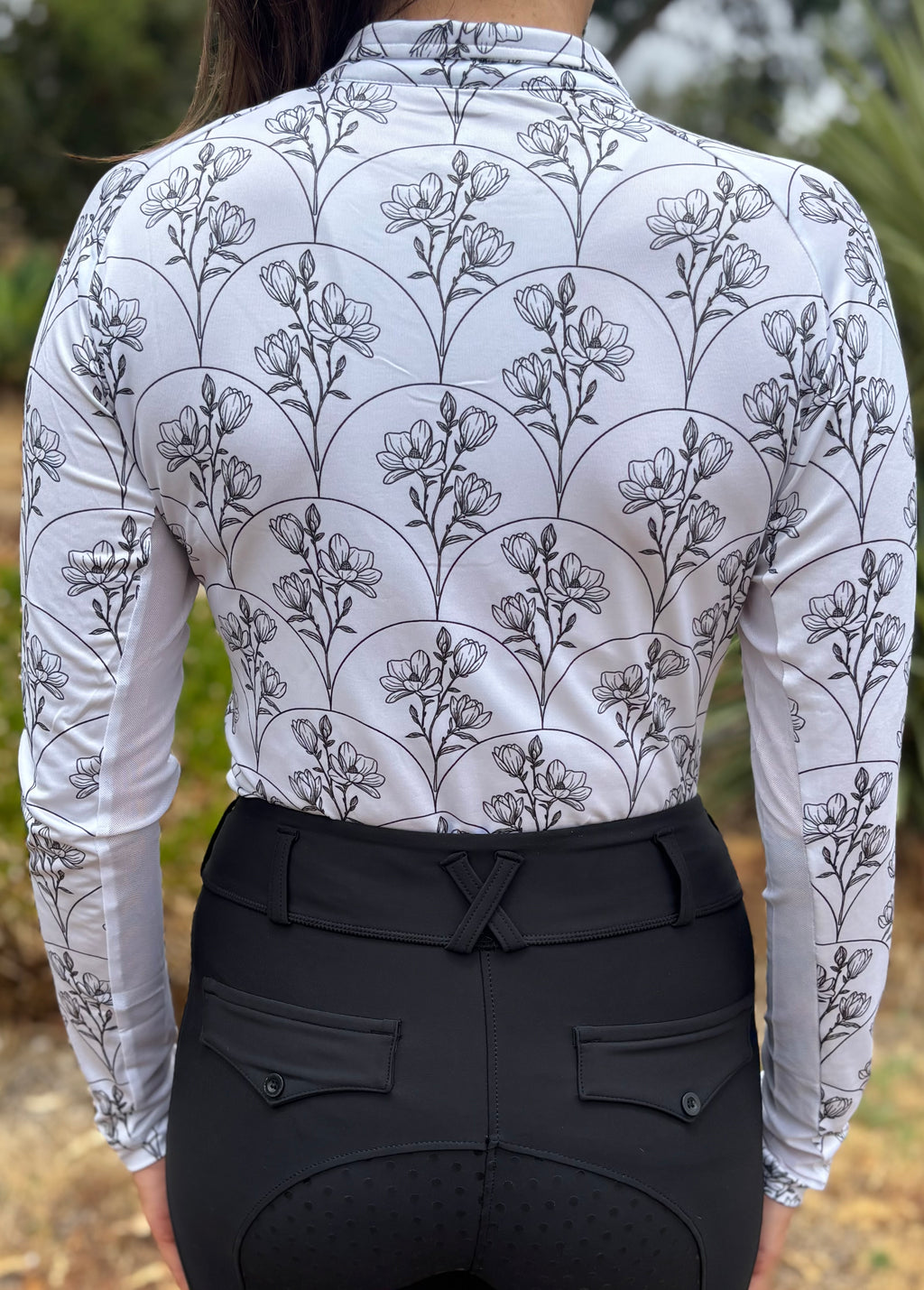 Elegant Poise Equestrian UV Riding Shirt – Breathable & Sun Protective | Bello Cavalli