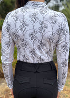 Elegant Poise Equestrian UV Riding Shirt – Breathable & Sun Protective | Bello Cavalli