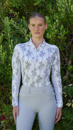 Elegant Poise Equestrian UV Riding Shirt – Breathable & Sun Protective | Bello Cavalli