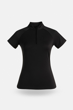 Black Equestrian UV Short Sleeve Riding Shirt – Breathable & Sun Protective | Bello Cavalli