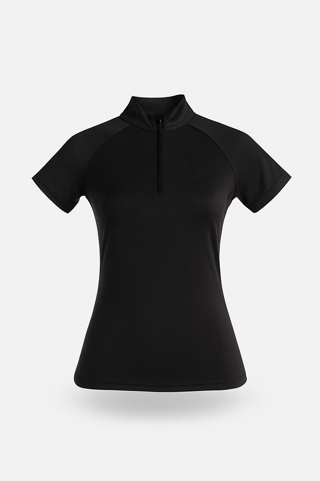 Black Equestrian UV Short Sleeve Riding Shirt – Breathable & Sun Protective | Bello Cavalli