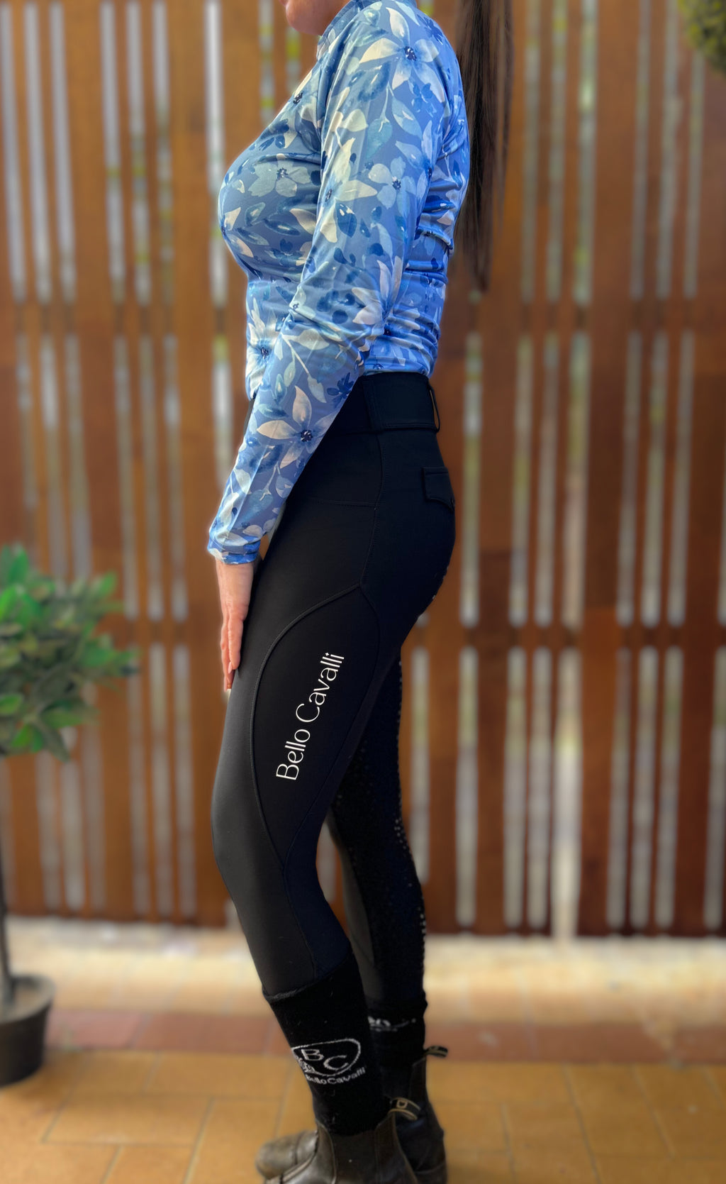 Bluebell Bloom Equestrian UV Riding Shirt – Breathable & Sun Protective | Bello Cavalli